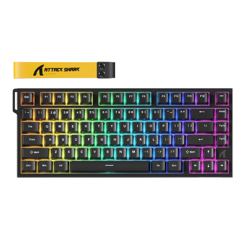 ATTACK SHARK R82 HE Rapid Trigger Keyboard Magnetic Switch with 0.005MM RT